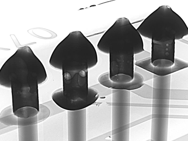Printed circuit board close-up — PCB X-ray and CT inspection subject